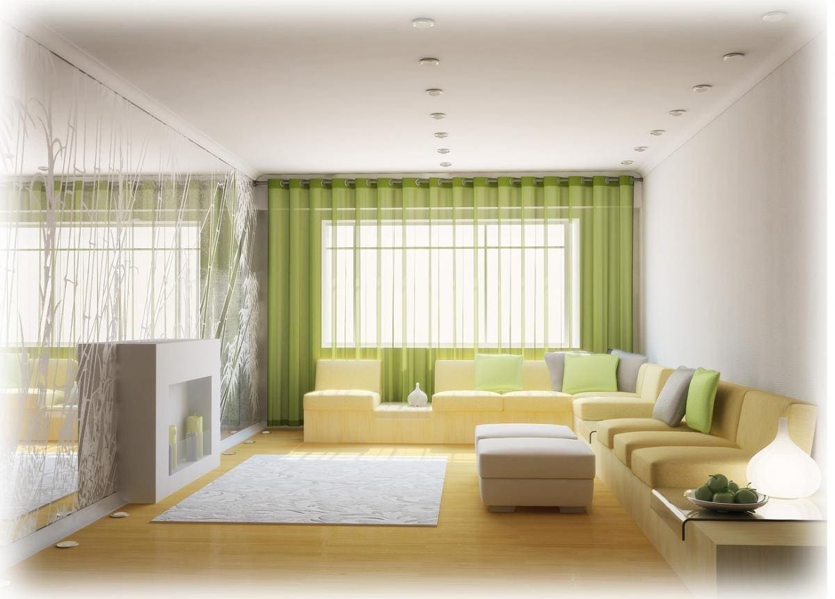 Визуальное цветовое увеличение комнаты